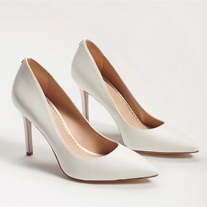 LIKE NEW: Sam Edelman Hazel Pumps in Bright White - 9